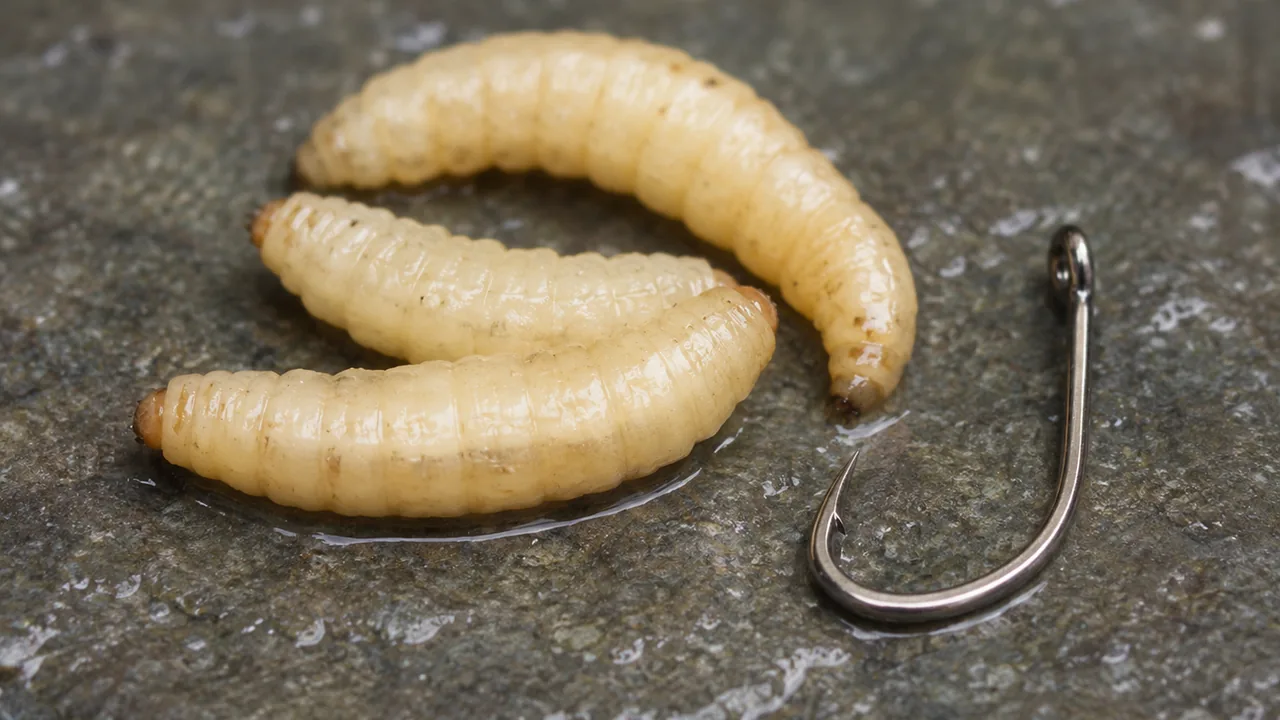 Bienenmaden als Forellenköder